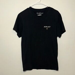 Ariat Men's Black Tee with Gold Accents